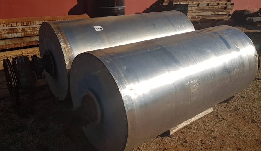 MAW400 2 Only Magnetic Separator Drums, 2.0 meter long x 950 mm diameter